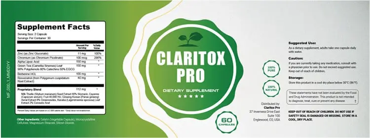 Claritox Pro Facts